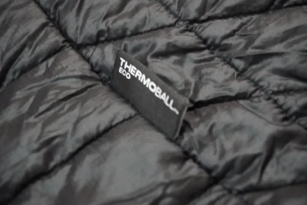 The North Face Vest Mens 2XL Black Thermoball Eco Puffer Full Zip Insulated